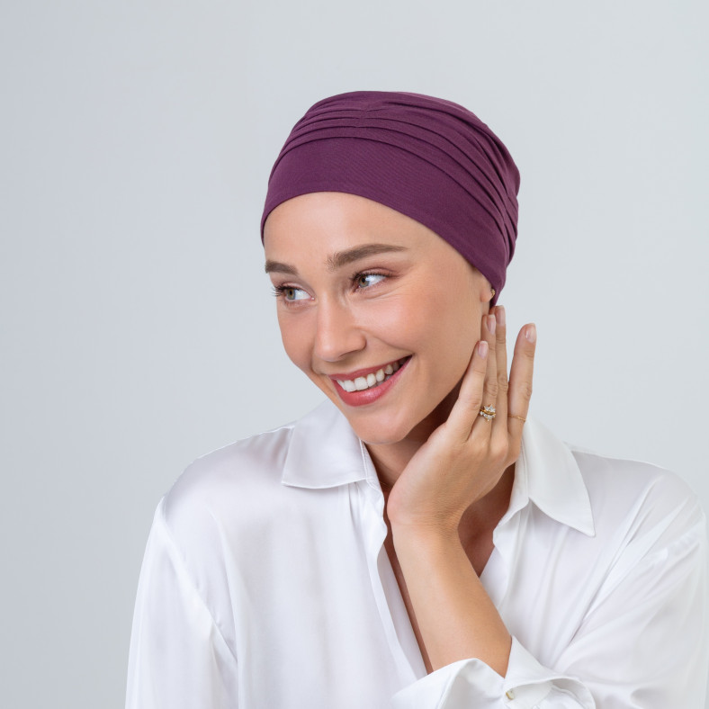 Bonnet compatible chimiothérapie Bambou  | NJ Création