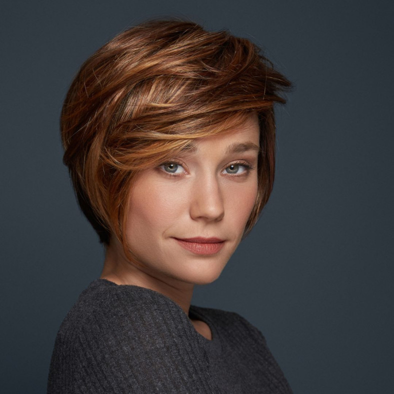 Perruque lisse mi-longue pour femme - Modèle Charlotte